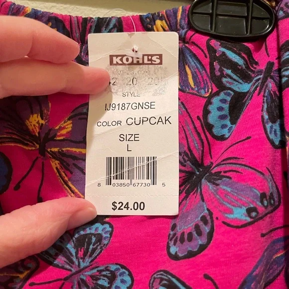Kohl’s  |   Strapless top (or dress) with butterflies - Picture 2 of 6